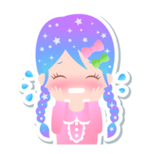Kirakira kawaii Girls sticker #4310131