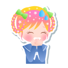 Kirakira kawaii Girls sticker #4310133