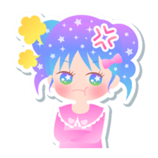Kirakira kawaii Girls sticker #4310134