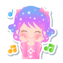 Kirakira kawaii Girls sticker #4310137