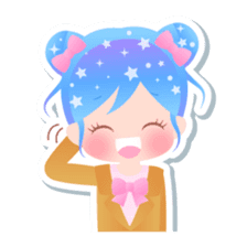 Kirakira kawaii Girls sticker #4310141