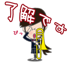 Wind & instruments love sticker #4310348