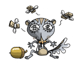 ELEGANT KIIMO Squirrel 2 sticker #4310731