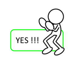 Sticker of stick figures sticker #4311008