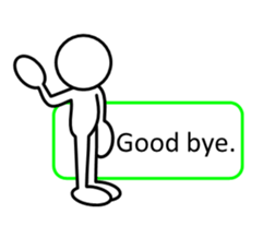 Sticker of stick figures sticker #4311023