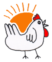 Playful Pretty CHICKEN & CHICK sticker #4311384
