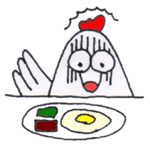 Playful Pretty CHICKEN & CHICK sticker #4311387