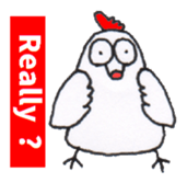 Playful Pretty CHICKEN & CHICK sticker #4311396