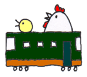 Playful Pretty CHICKEN & CHICK sticker #4311406