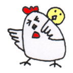 Playful Pretty CHICKEN & CHICK sticker #4311410
