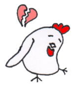 Playful Pretty CHICKEN & CHICK sticker #4311414