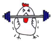 Playful Pretty CHICKEN & CHICK sticker #4311420