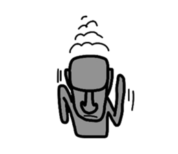 easter island moai sticker #4311786