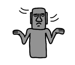 easter island moai sticker #4311787