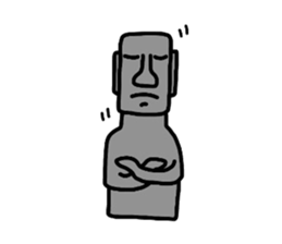 easter island moai sticker #4311804