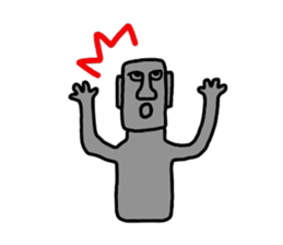 easter island moai sticker #4311805
