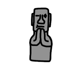 easter island moai sticker #4311806