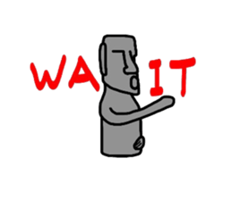 easter island moai sticker #4311813