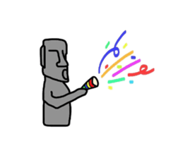 easter island moai sticker #4311821