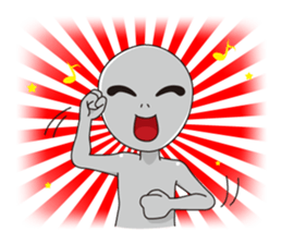 Of alien word  sticker sticker #4311943