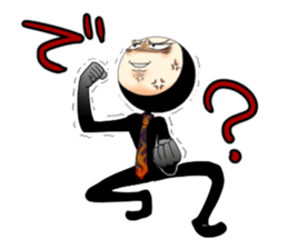 Zentai office worker sticker #4312469