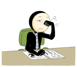 Zentai office worker sticker #4312474