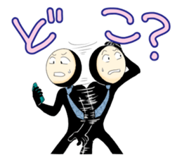 Zentai office worker sticker #4312478