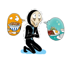 Zentai office worker sticker #4312490