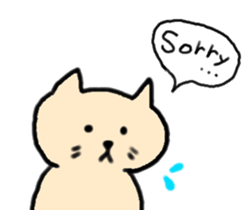 cat and person sticker #4314112