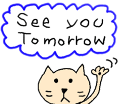 cat and person sticker #4314140