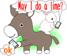 mail with animals sticker #4315071