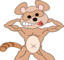 mail with animals sticker #4315076