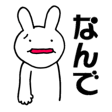 pretty rabbit sticker. sticker #4315107