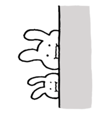 pretty rabbit sticker. sticker #4315116