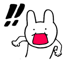 pretty rabbit sticker. sticker #4315123