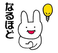 pretty rabbit sticker. sticker #4315129