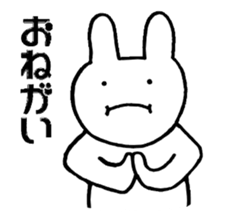 pretty rabbit sticker. sticker #4315133