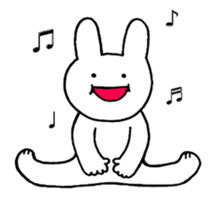 pretty rabbit sticker. sticker #4315139