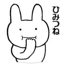 pretty rabbit sticker. sticker #4315143