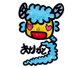 Kyururun sheep sticker #4315548
