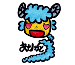 Kyururun sheep sticker #4315548