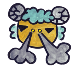 Kyururun sheep sticker #4315582