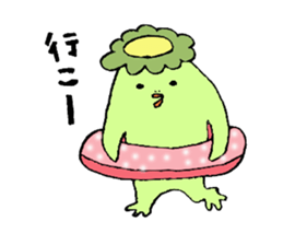 A kappa and cat sticker #4315984