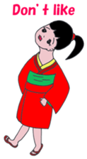 Little girl loves Kimono.(En Ver.) sticker #4316705
