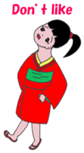 Little girl loves Kimono.(En Ver.) sticker #4316705