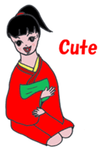 Little girl loves Kimono.(En Ver.) sticker #4316710