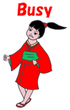 Little girl loves Kimono.(En Ver.) sticker #4316714