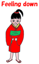 Little girl loves Kimono.(En Ver.) sticker #4316726