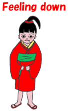 Little girl loves Kimono.(En Ver.) sticker #4316726