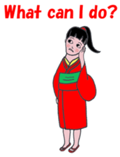 Little girl loves Kimono.(En Ver.) sticker #4316727